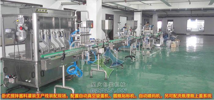 自動(dòng)化海鮮醬灌裝生產(chǎn)線(xiàn)