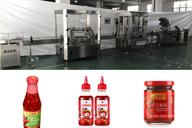 全套甜辣醬灌裝機生產(chǎn)線(xiàn)設備樣品
