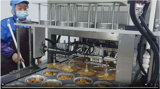 鋁箔盒預制菜全自動(dòng)連續式封口機操作視頻